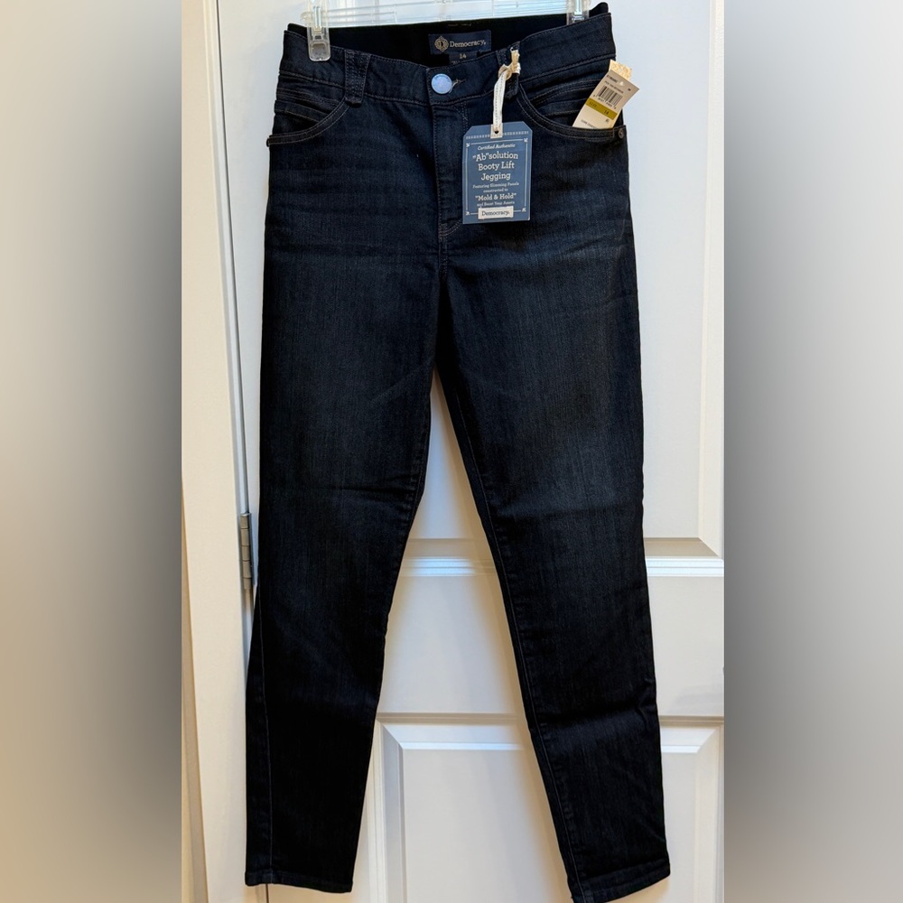 Democracy Dark Indigo “Absolution Booty Lift” Jeggings Size 14